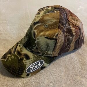 Ford Camo Trucker‎ Hat Corwin Mesh Back Adjustable Baseball Cap One Size Outdoor